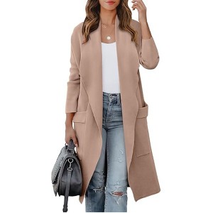 ANRABESS Women's Long Cardigan Sweater 2024 Fall Fashion Casual Oversized Knit Open Front Coatigan Jacket Coat Trendy Outfits