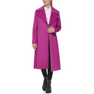 KARL LAGERFELD Women's Luxe Twill Classic Belted Maxi