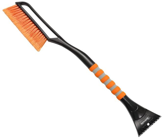 AstroAI 27 Inch Snow Brush and Detachable Ice Scraper with Ergonomic Foam Grip for Cars, Trucks, SUVs (Heavy Duty ABS, PVC Brush)