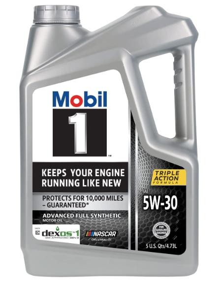 Mobil 1 Advanced Full Synthetic Motor Oil 5W-30, 5 Quart