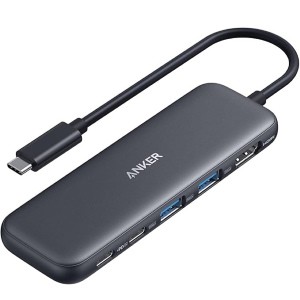 Anker 332 USB-C Hub (5-in-1) with 4K HDMI Display, 5Gbps - and 2 5Gbps USB-A Data Ports and for MacBook Pro, MacBook Air, Dell XPS, Lenovo Thinkpad, HP Laptops and More