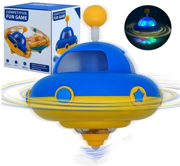 Light Up Spining Top Toy with Flashing Lights, Sensory Toys for Toddlers 3-4, Toddler Learning Toys, Fidget Toys for Adult and Kids, Birthday Party Favors Toys for 3 4 5 6 7 8 9 10 Year Old Boys Girls