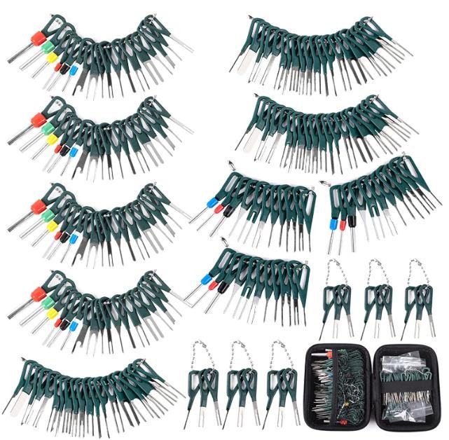 Terminal Removal Tool Kit 172 Pcs Depinning Tool Electrical Connector Pin Removal Tool Kit Pin Extractor Tool Set Wire Terminal Release Tool for Automotive Car Household Devices